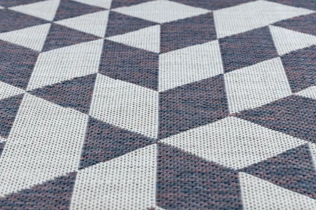 Koberec SIZAL SION geometric 22373 ecru/nebeský/rúž