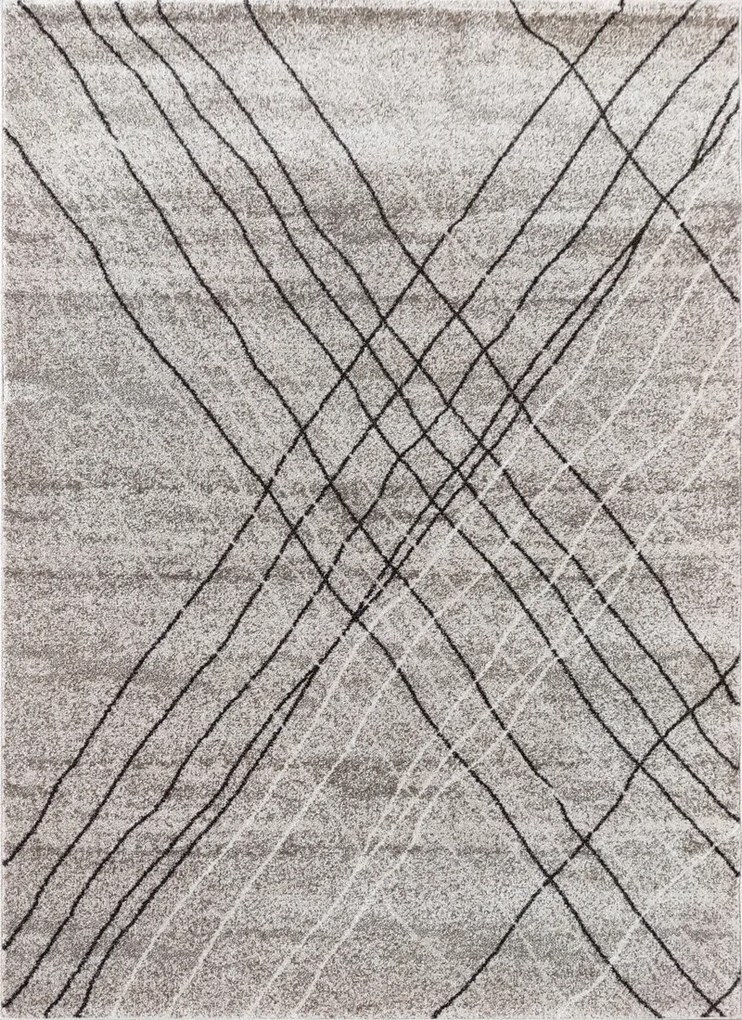 Koberec Miami 130 VIZON béžový s abstraktným vzorom 120x180 Rozmer: 120x180 cm