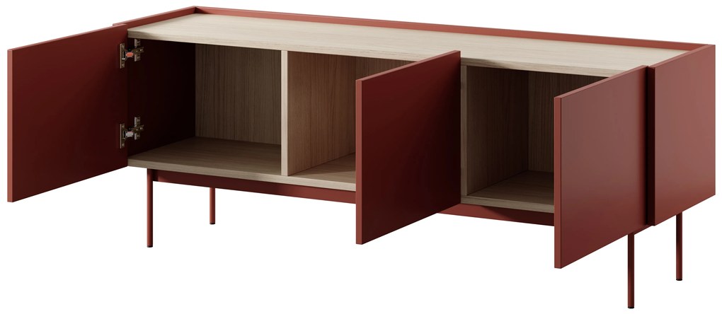 PIA Stolík pod TV Color - tehlová