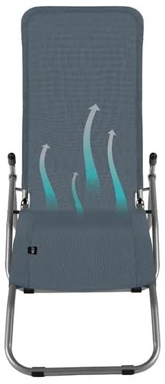 Ležadlo NILS Camp NC3017 - sivé