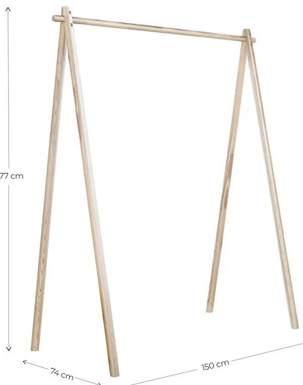 Vešiak z borovicového dreva Karup Design Hongi Natural