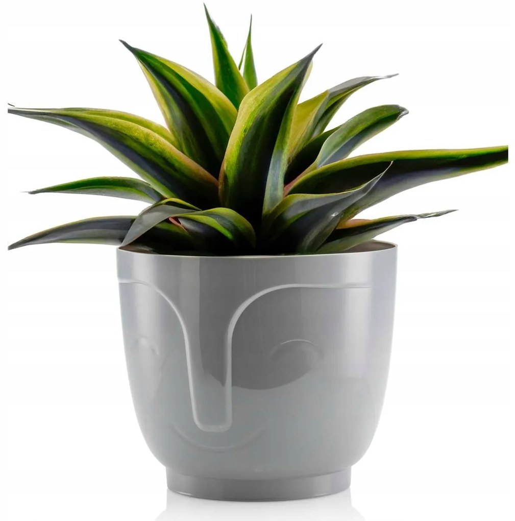 Kvetináč ZOE 16 cm sivý