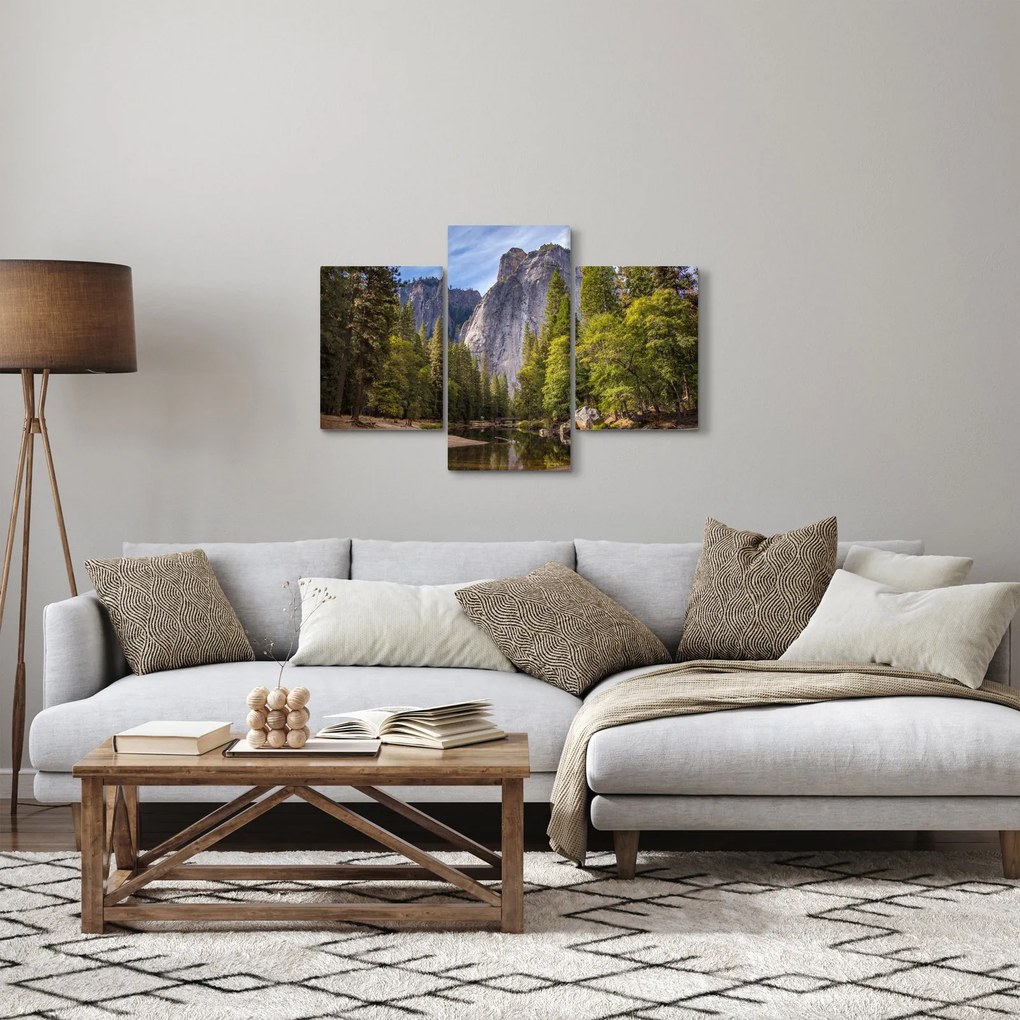 Obraz - Pod Yosemite skalou (90x60 cm)