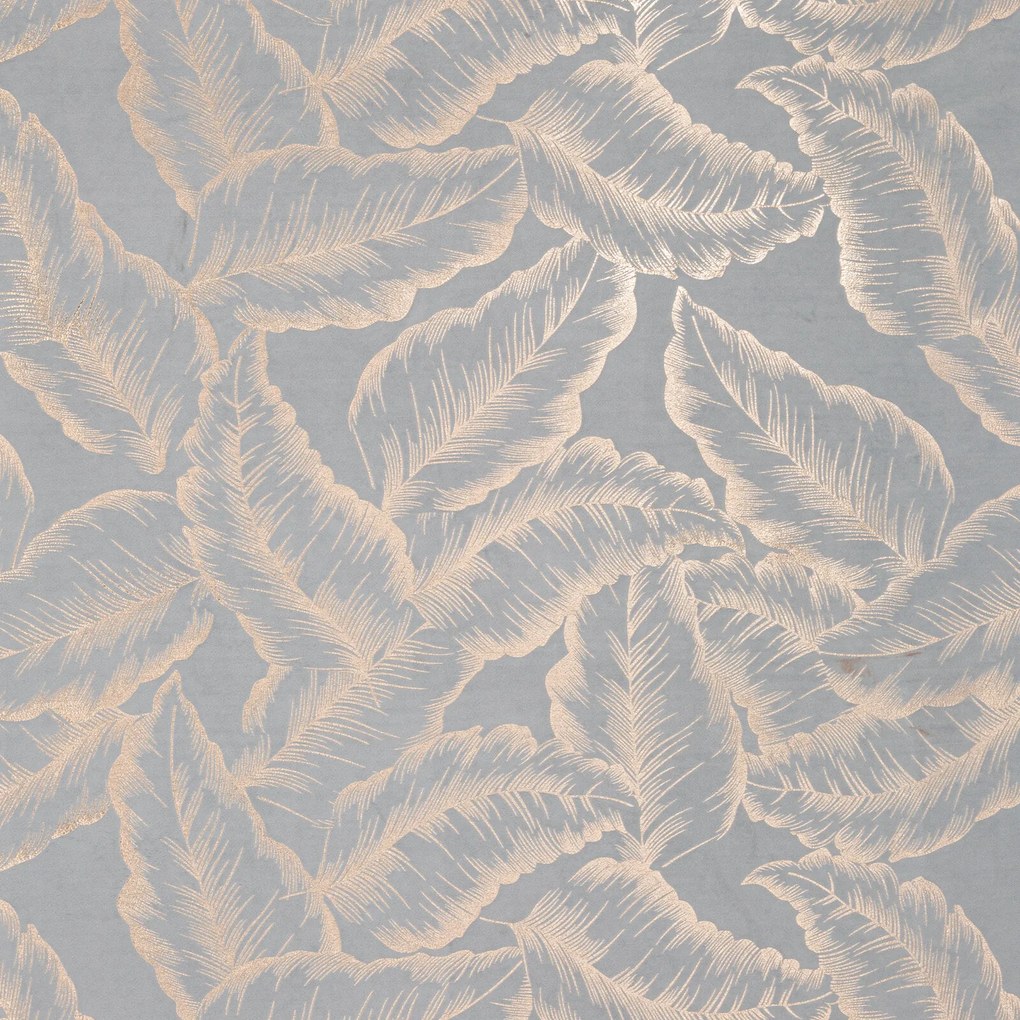 EUROFIRANY ZATEMŇOVACÍ ZÁVES NA KRÚŽKOCH MILENA 140X250 CM LISTY