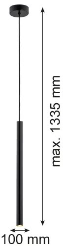 Argon 8329 - LED Luster na lanku RIO LED/4,2W/230V 3000K čierna