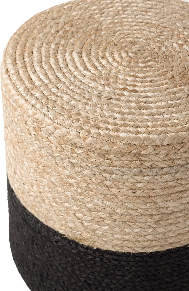 Sedací vak JUTTA POUF 106237 Beige/Black - 40x40 cm Hanse Home