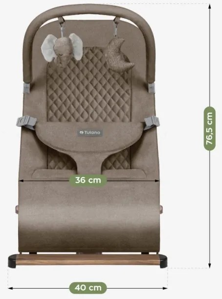 Detské hojdacie kreslo Moon 30 Beige