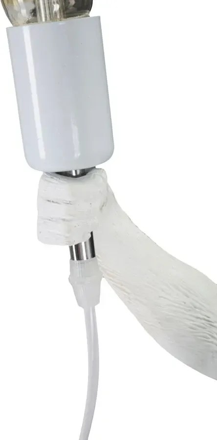 Stolná lampa Opica 55 cm biela