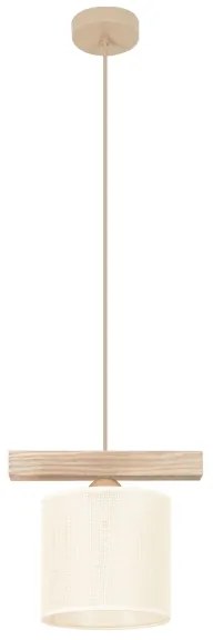 Brilagi - Luster na lanku FOREST 1xE27/15W/230V borovica/hnedá/krémová