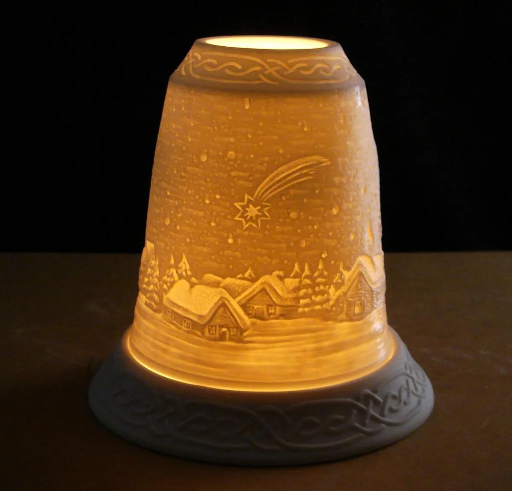 HELLMANN Porcelánový svícen Zvon - Kometa