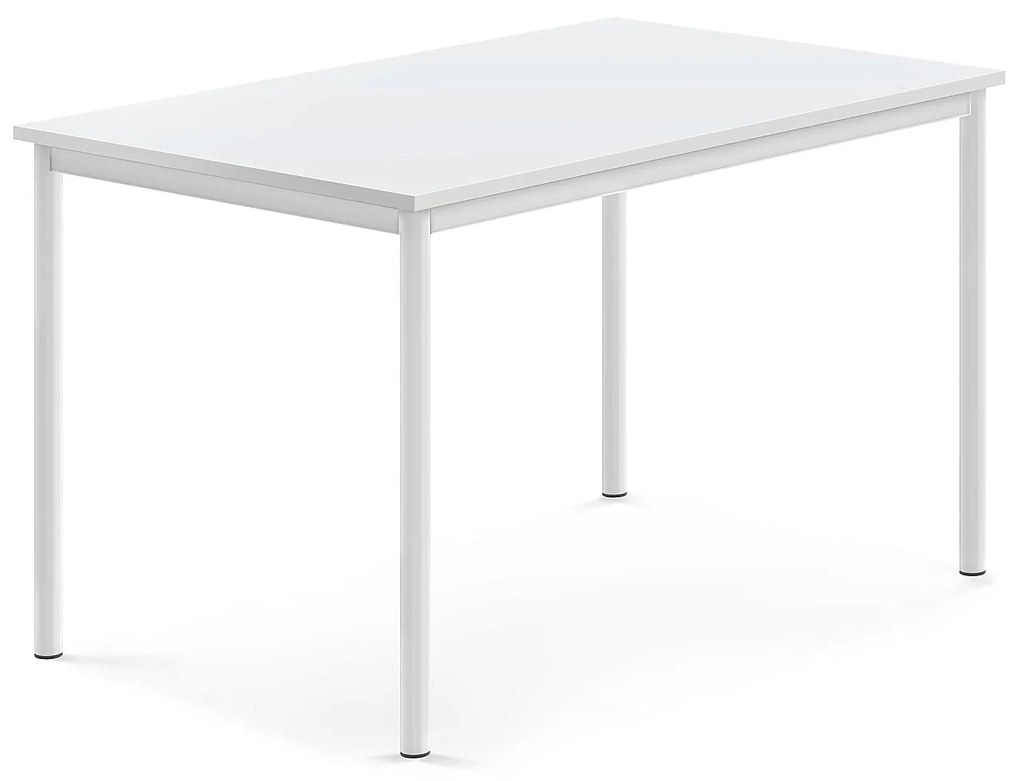 Stôl BORÅS, 1200x800x720 mm, laminát - biela, biela