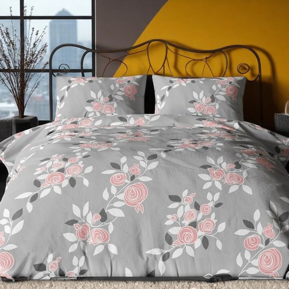Krepové bavlnené obliečky Homa TORRY ROSES 2-dielna sada 140x200 cm
