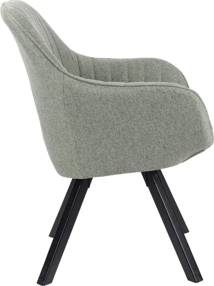 Jedálenská stolička Chrissy, svetlo zelená tkanina