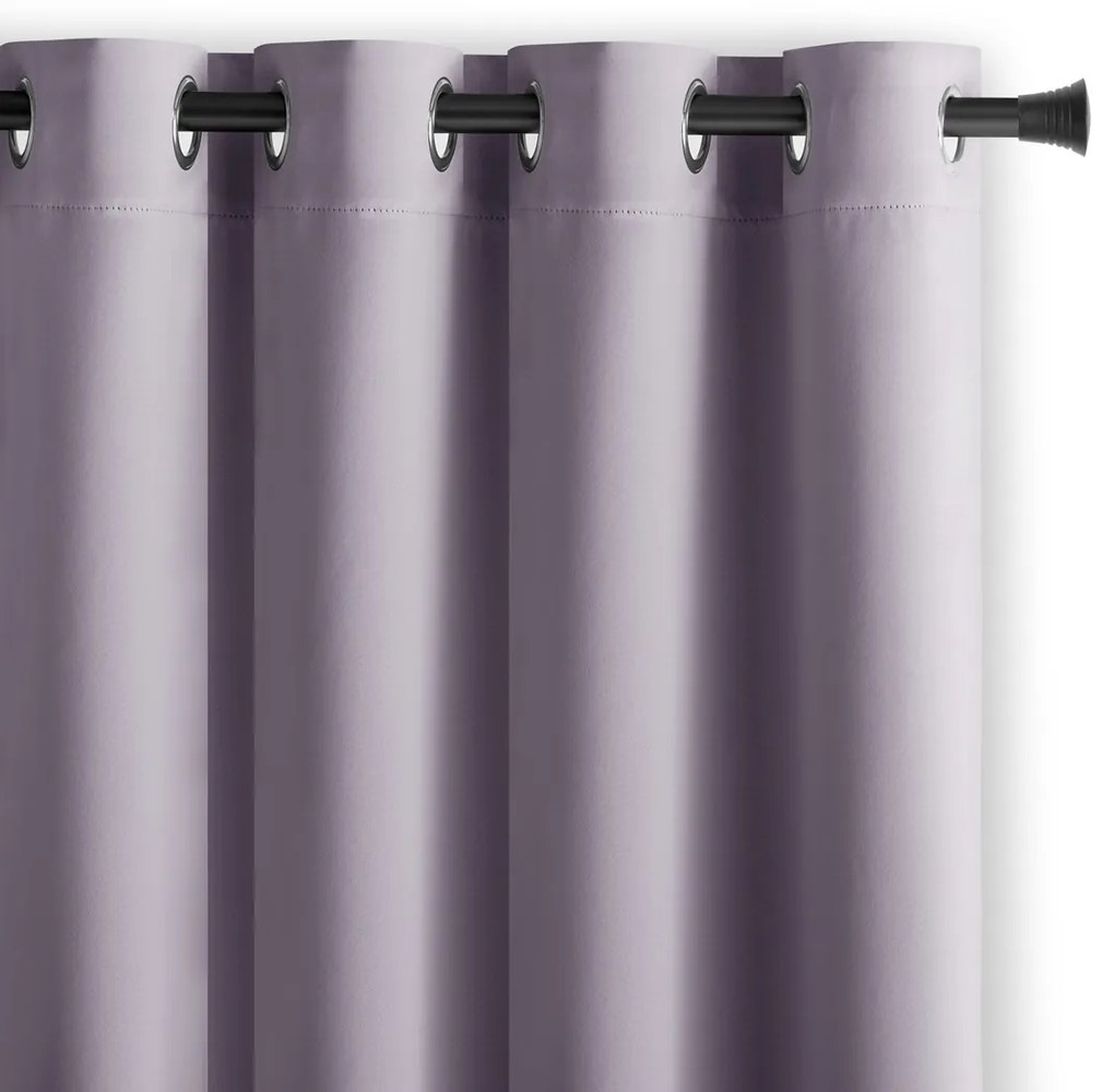 Záves AmeliaHome Blackout s priechodkami 140x175 cm ružový