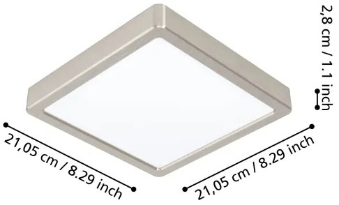 Eglo 900115 - LED stmievateľné kúpeľňové svietidlo FUEVA-Z LED/16,5W/230V IP44