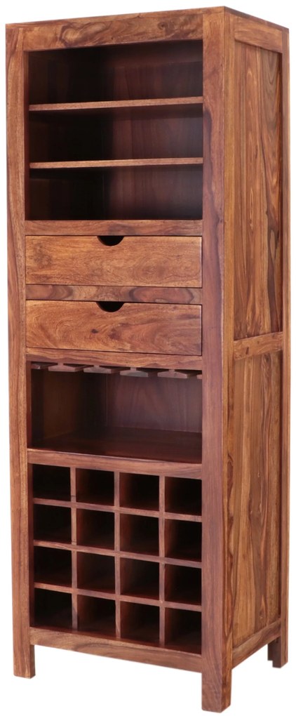 furniture-nabytek.cz - Domácí vinotéka 65x180x45 z dřeva palisandr