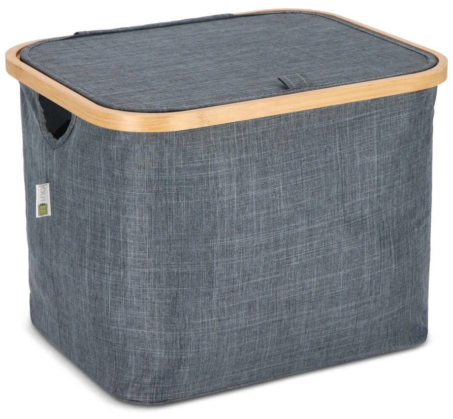 Skladací kôš NOLVIO 25 L, modrosivý