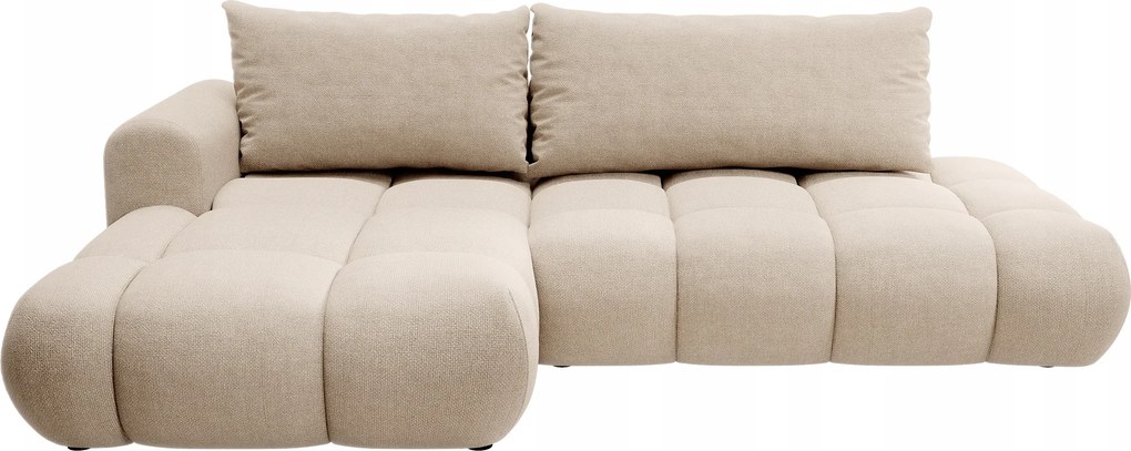 Rohová sedacia súprava Ombre (L) (béžová čierna)