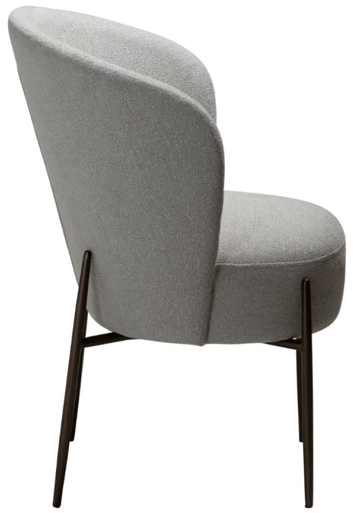 ORBIT ČALÚNENÁ STOLIČKA cashmere bouclé/black