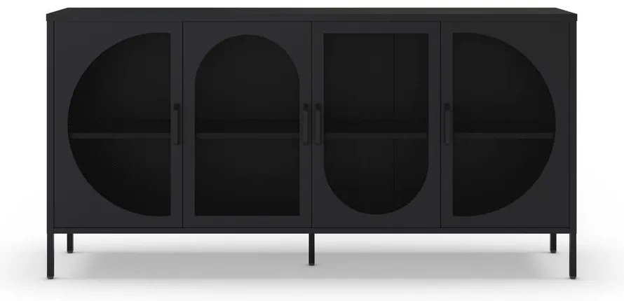 Čierna komoda 160x90 cm Tayra – Marckeric