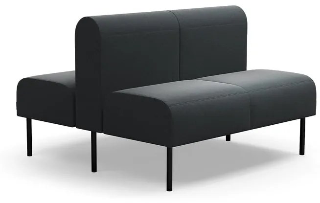 Modulárna pohovka VARIETY, 2 miestna, double, látka Pod CS, antracit