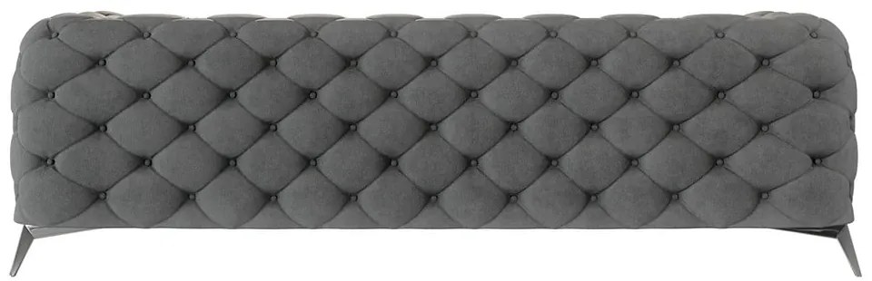 Sivá zamatová pohovka 243 cm Chelsea – Ropez