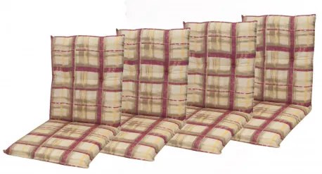 Doppler CLASSIC 9017 nízky - set 4 ks - podušky na stoličky a kreslá