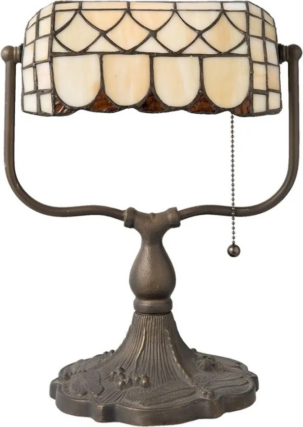 Stolná lampa Tiffany Tricia - 26 * 21 * 37 cm E27 / Max 60W
