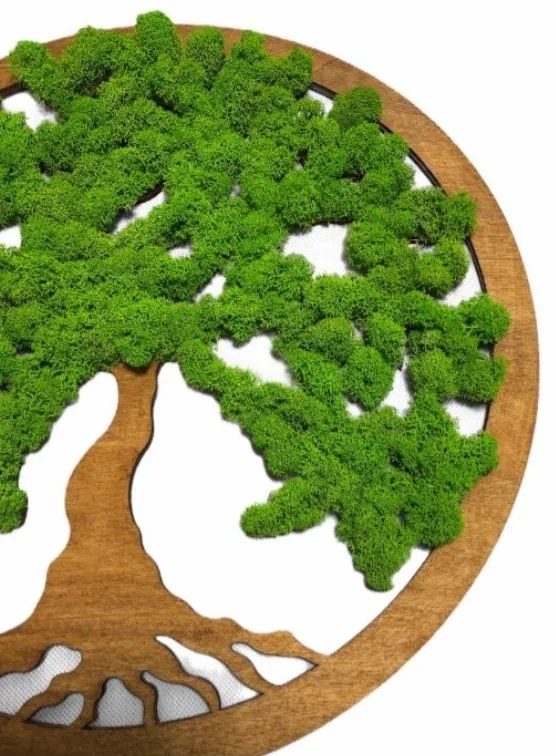 Strom na stenu z machu Tinker 60 cm