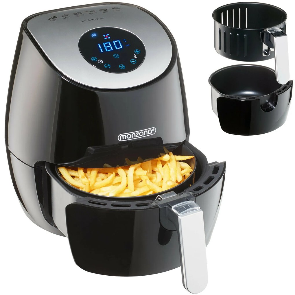 Teplovzdušná fritéza 9 v 1 s dotykovým displejom 1485 W 3,6 l JR03
