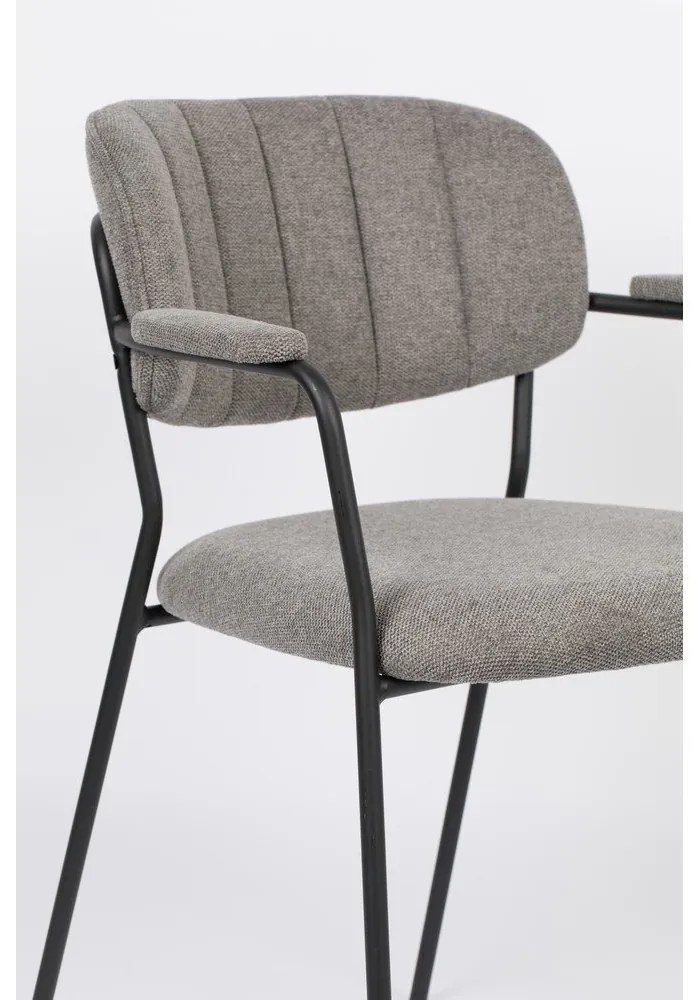 Svetlosivé jedálenské stoličky v súprave 2 ks Jolien – White Label