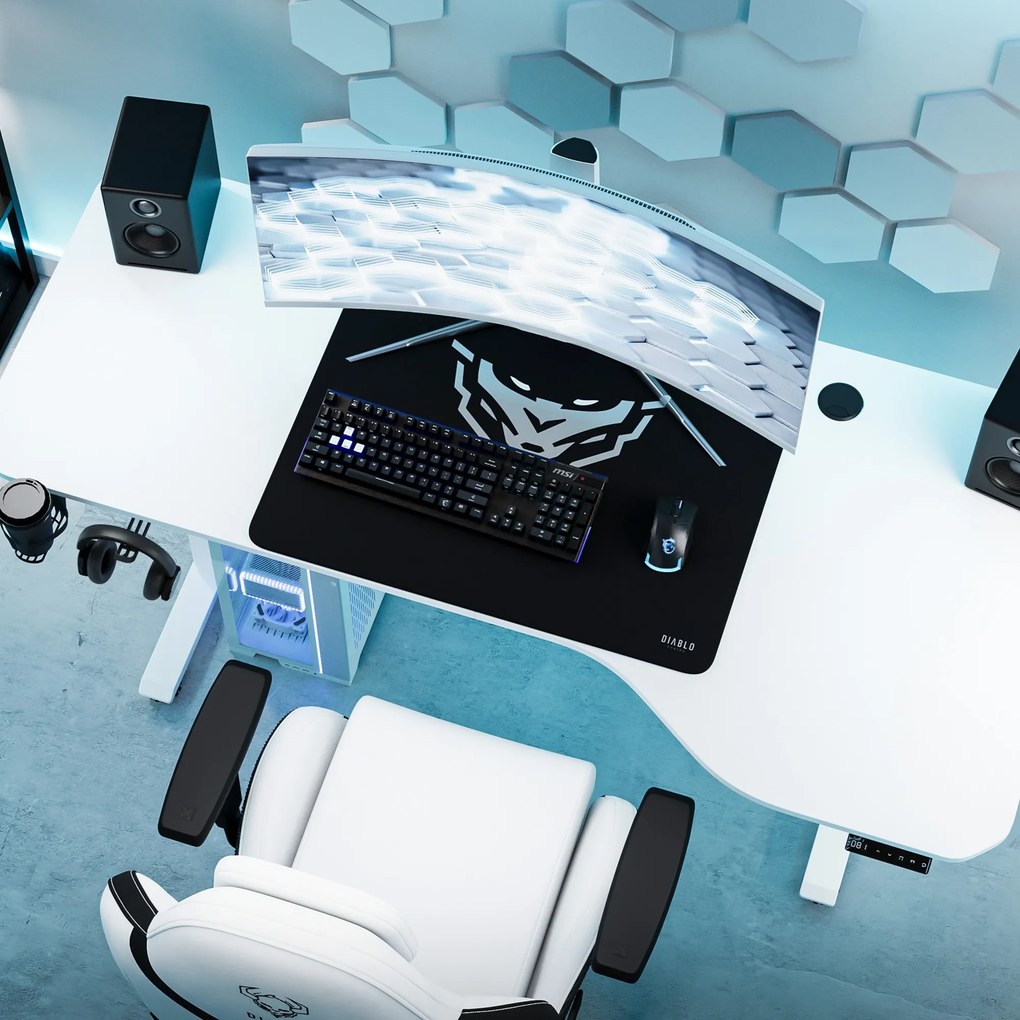 Stôl s nastaviteľnou výškou 160 cm biely: Diablo X-Tensio 1600