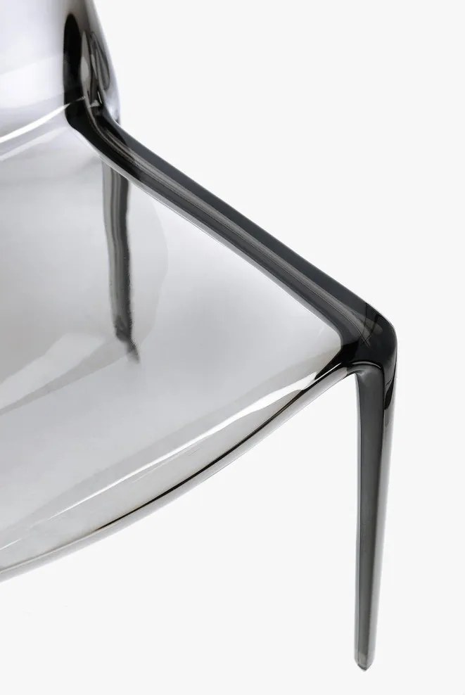 Sivá plastová záhradná stolička Adele – Bizzotto