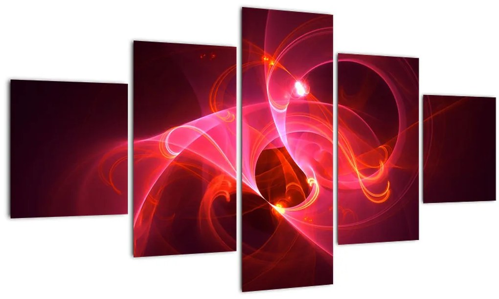 Moderný obraz ružovej abstrakcie (125x70 cm), 40 ďalších rozmerov