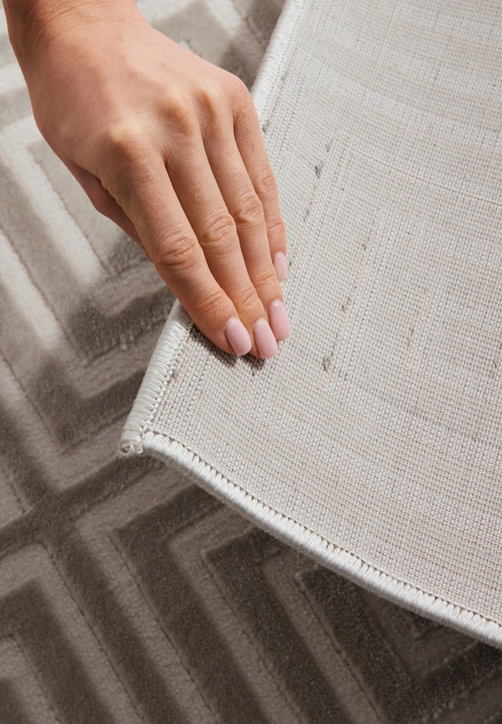 ELLE Decoration, Kusový koberec Perles 106185 White Grey z kolekcie Elle, 200x280, šedá, obývacia izba