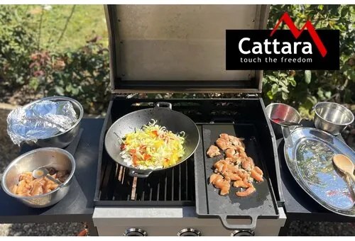 Cattara 13069 Grilovacia panvica Wok Liatina, pr. 31 cm