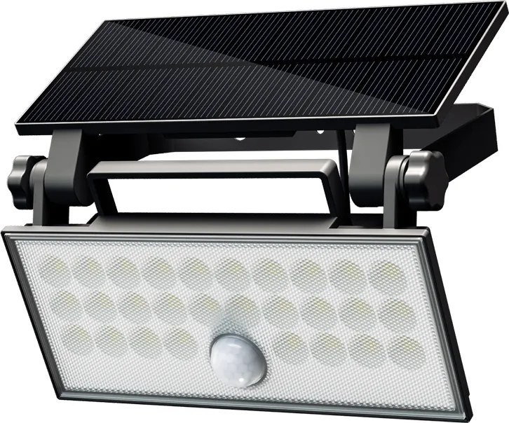 TOP LIGHT Nástenné svietidlo Heleon PIR PRO, čierne