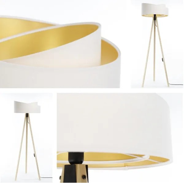 Stojacia lampa GALAXY 1xE27/60W/230V biela/béžová