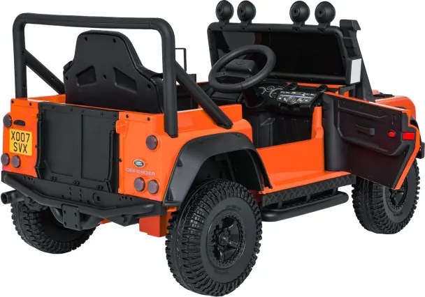 Elektrické autíčko Land Rover Defender 110 SVX oranžové