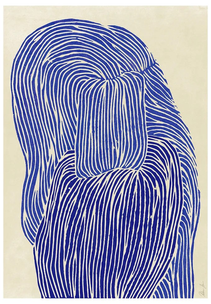 The Poster Club Plagát Deep Blue by Rebecca Hein 30x40 cm