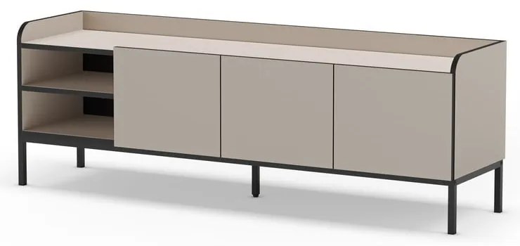 Krémový TV stolík 160x55x42 cm Adara – Marckeric