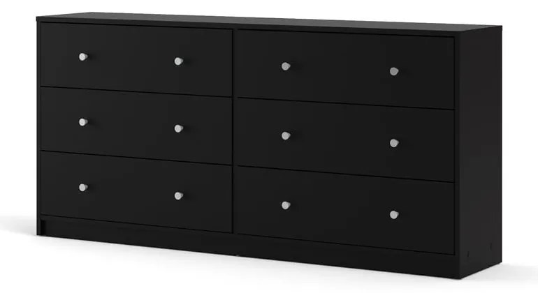Čierna komoda Tvilum May, 143 x 68 cm