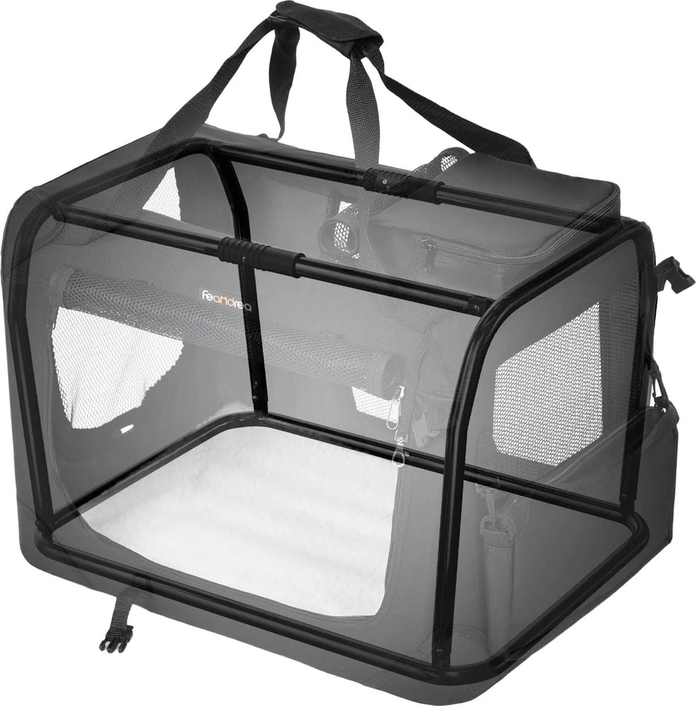 Prepravná taška pre psa, Nosič pre domáce zvieratá, M, čierny