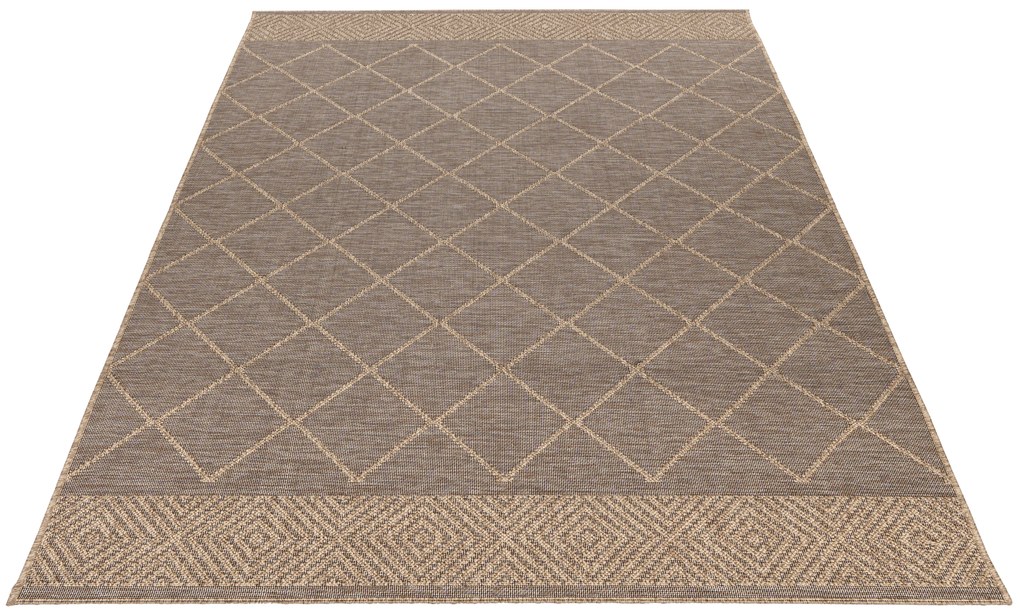 Kusový koberec My Oslo 710 Taupe - na von aj na doma, 120x170, hnedá, chodba / predsieň, Obsession