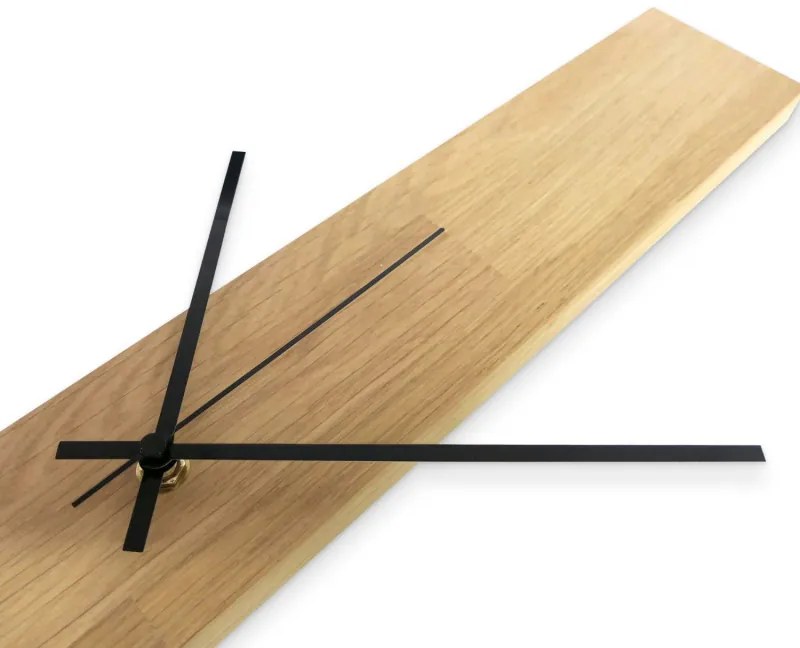Minimalistické drevené nástenné hodiny v prírodnom I SENTOP MAS019-OSMO-3041