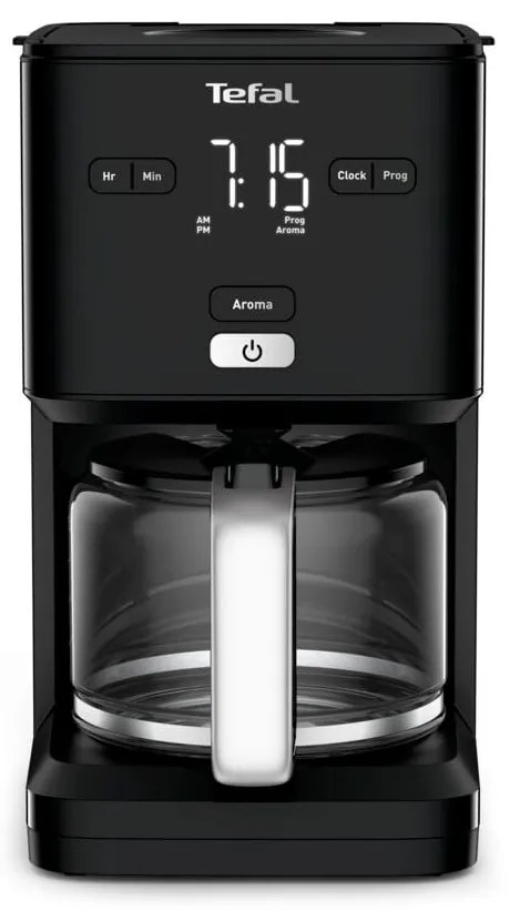 Čierny kávovar na filtrovanú kávu Smart'n'light CM600810 – Tefal