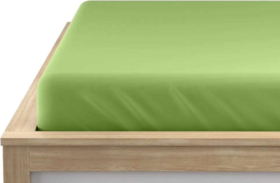 Jersey plachta s lycrou zelená 90 x 200 cm