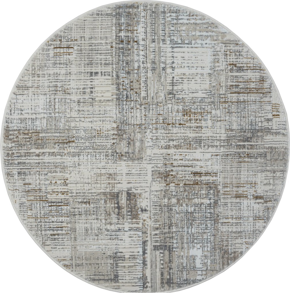 Kusový koberec My Taste CA60062 creme kruh, 120x120 (priemer) kruh, šedá, chodba / predsieň, My Flair