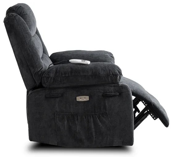 Masážne kreslo AMADEO čiernosive