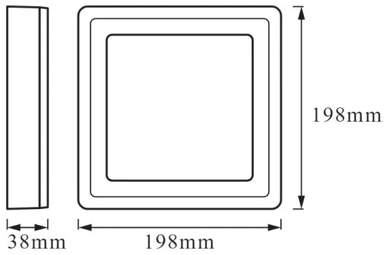 Ledvance - LED Stropné svietidlo CLICK LED/15W/230V